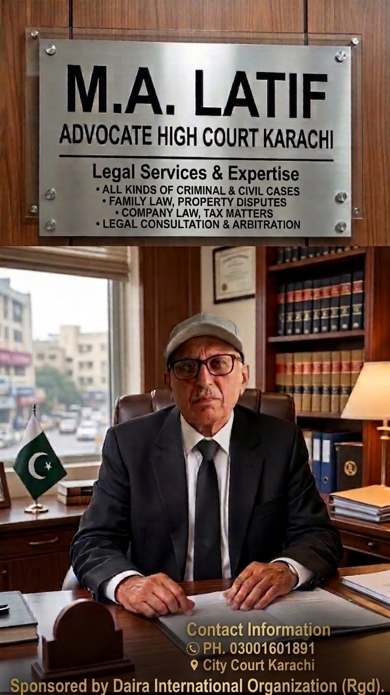 Advocate M.A latif Senior Advocate High Court - Lawyer in Karachi